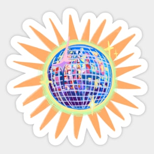 Disco Ball Star Sticker